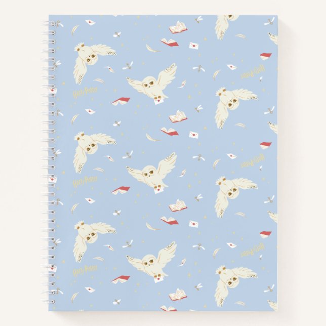 Cuaderno Hedwig Owl Post Letters and Books Pattern (Anverso)