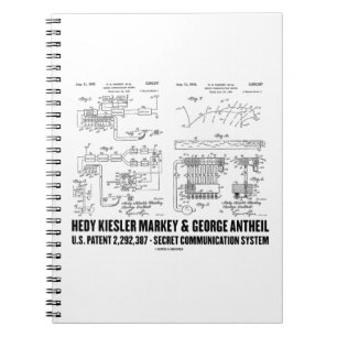 Cuaderno Hedy Kiesler Markey G. Anteíl Patente estadounide