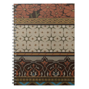 Cuaderno Heirloom Textiles con patrones decorativos