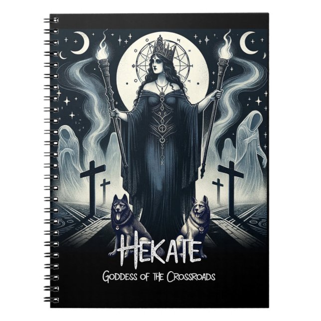 Cuaderno Hekate Diosa de las Encrucijadas Espíritus Fantasm (Frente)