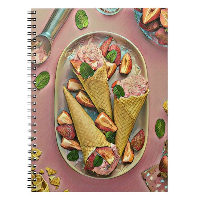 Cuaderno Helado de fresa (Frente)