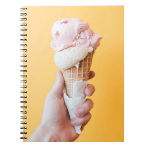 Cuaderno Helado de fresa en cono