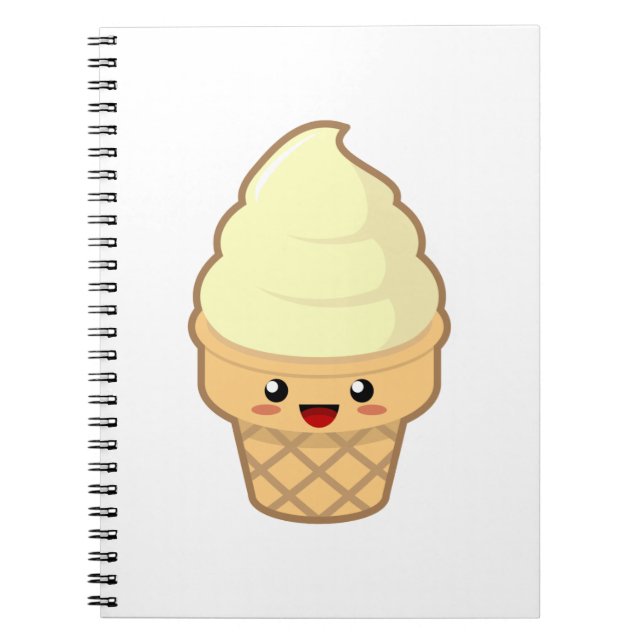 Cuaderno Helado de Kawaii (Frente)
