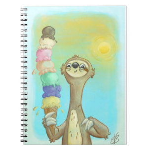 Cuaderno ¡Helado de los amores de las perezas!