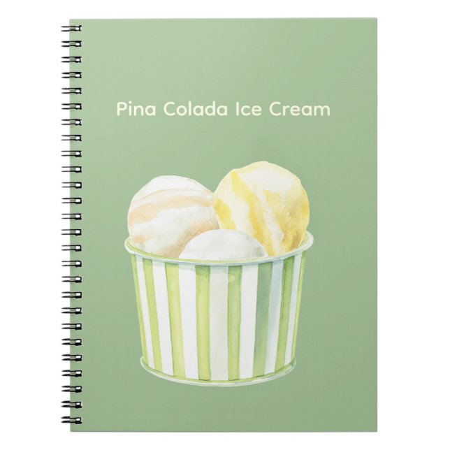 Cuaderno Helado de Piña Colada (Frente)