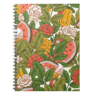 Cuaderno Helado de sandía picnic de verano