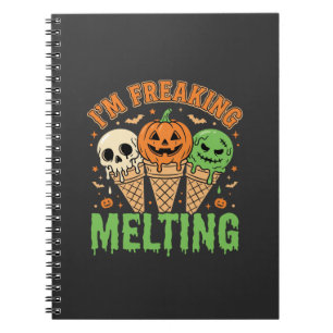Cuaderno Helado Derritiéndose de Halloween