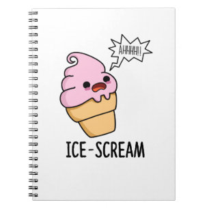 Cuaderno Helado-Grito Cono de Helado Divertido Castigo 