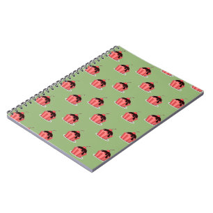 Cuaderno Helados rosados en tazas verdes