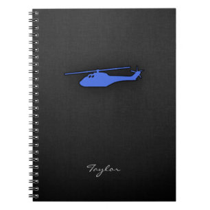 Cuaderno Helicóptero azul real