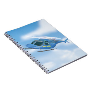 Cuaderno Helicóptero de la policía