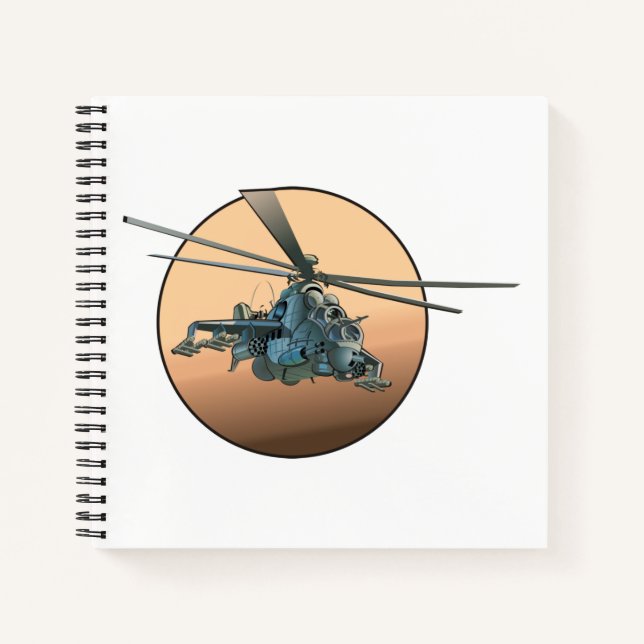 Cuaderno Helicóptero personalizado (Anverso)