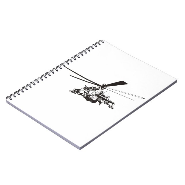 Cuaderno Helicóptero personalizado "Hind" (Lado Izquierdo)