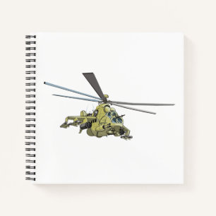 Cuaderno Helicóptero personalizado "Hind"