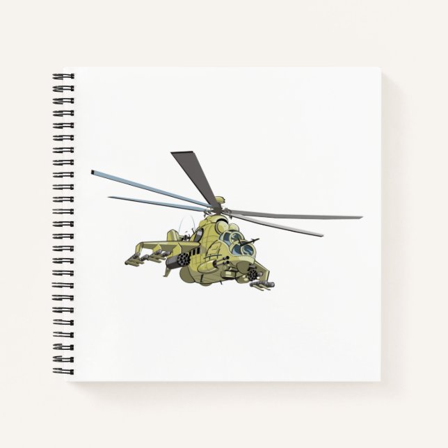 Cuaderno Helicóptero personalizado "Hind" (Anverso)