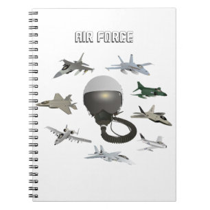 Cuaderno Helicóptero piloto de la Fuerza Aérea de Estados