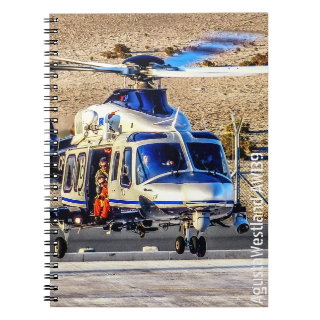 Cuaderno Helicóptero policial de AgustaWestland AW139 (Frente)