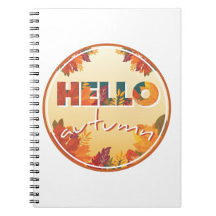 Cuaderno Hello Autumn, sticker, phone case, pillow