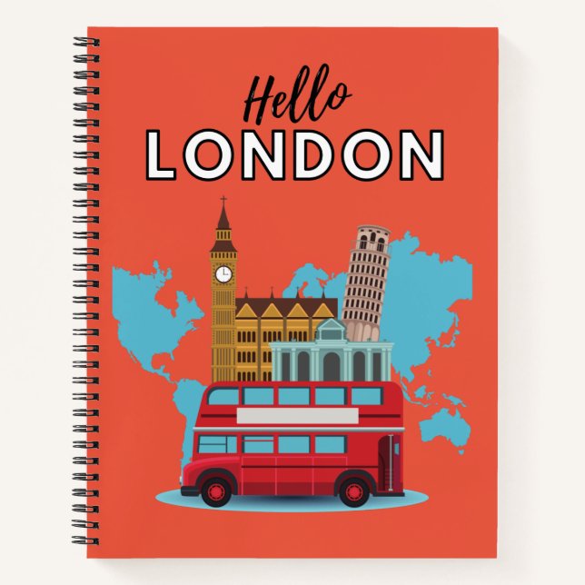 Cuaderno Hello London Notebook (Anverso)
