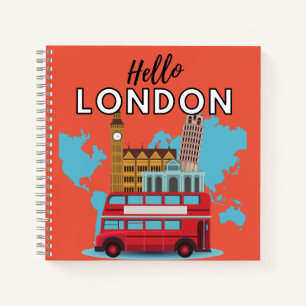 Cuaderno Hello London Notebook