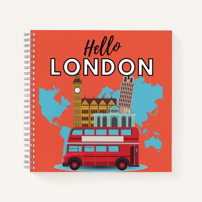 Cuaderno Hello London Notebook (Anverso)