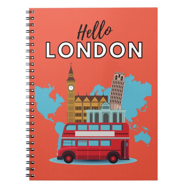 Cuaderno Hello London Notebook (Frente)