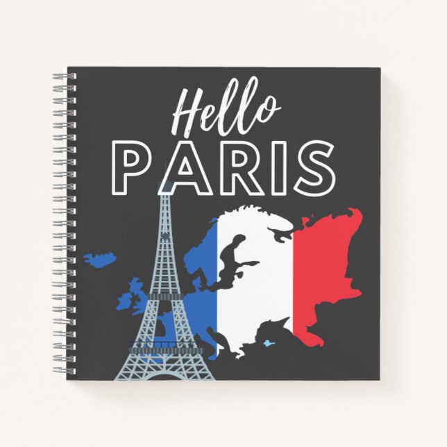 Cuaderno Hello Paris Notebook (Anverso)