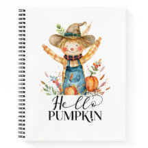 Hello Pumpkin Spiral Notebook