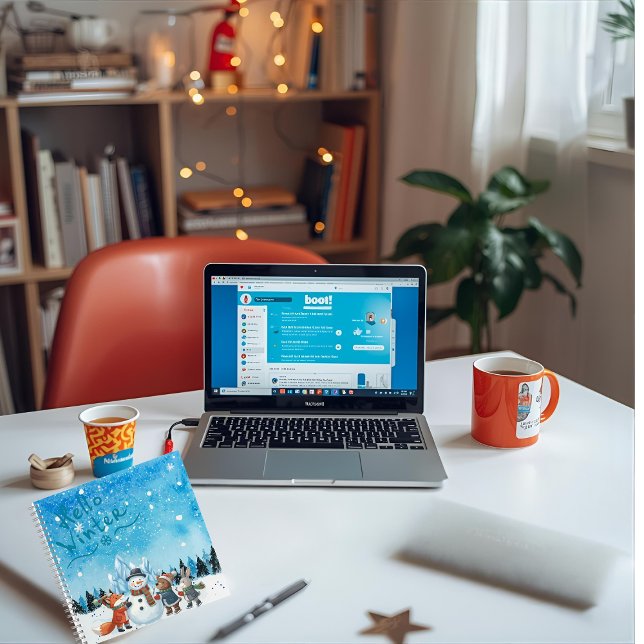 Cuaderno Hello Winter Hardcover Spiral Notebook (Subido por el creador)