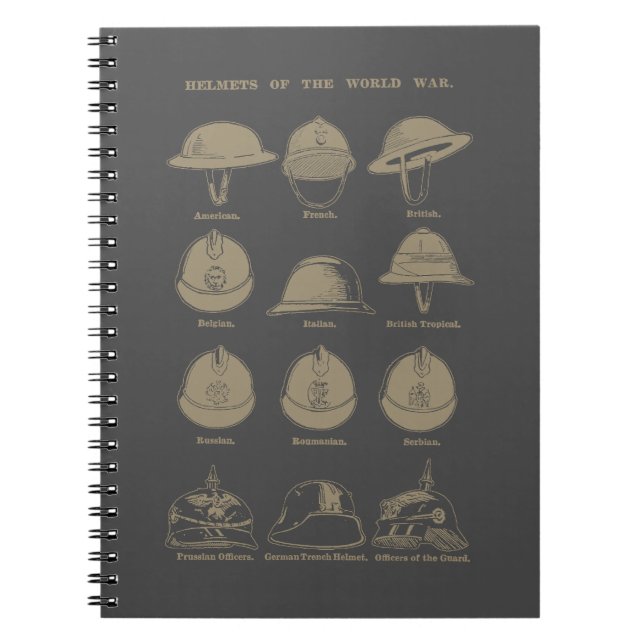Cuaderno Helmets of the World War 1  (Frente)