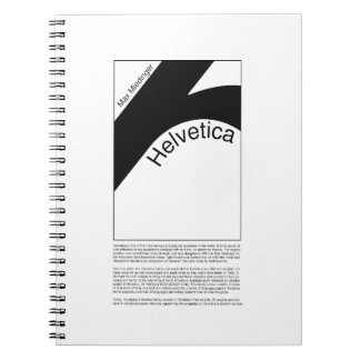 Cuaderno Helvetica Typography | Demo Design