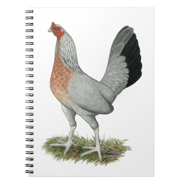 Cuaderno Hen juego de doble ala de plata (Frente)