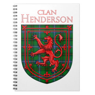 Cuaderno Henderson Tartan Scottish Plaid Lion Rampant
