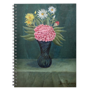 Cuaderno Henri Rousseau - Dalia y margaritas en un jarrón