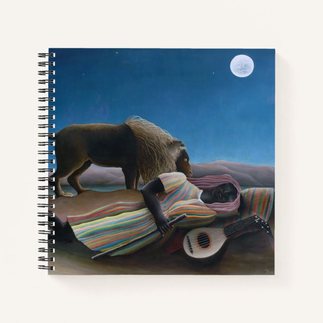 Cuaderno Henri Rousseau - El gitano durmiente (Anverso)