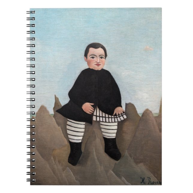 Cuaderno Henri Rousseau - Niño sobre las rocas (Frente)