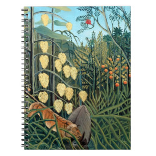 Cuaderno Henri Rousseau - Tigre y Búfalo Luchando
