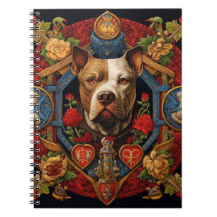 Cuaderno Heraldic Pitbull " Pittie " Bloc de notas espiral