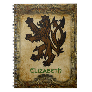Cuaderno Heraldic Rampant Lion Personalizado