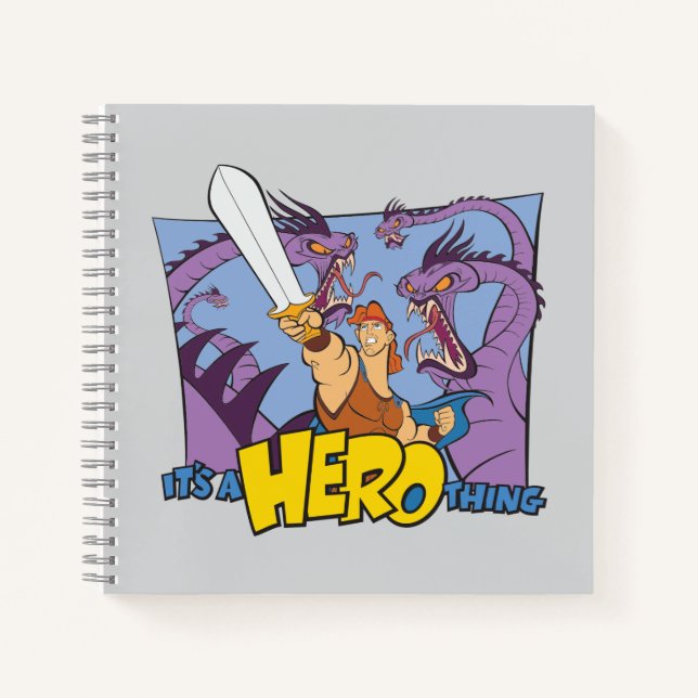 Cuaderno Hercules vs Hydra - It's a HERO Thing Notebook (Anverso)