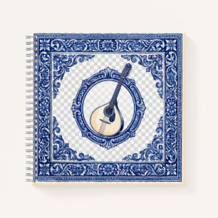 Cuaderno Herencia Portuguesa - Diseño de Guitarra y Azulejo