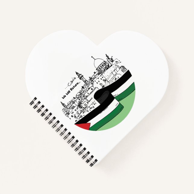 Cuaderno Herencia y esperanza palestinas: Regresaremos (Anverso)