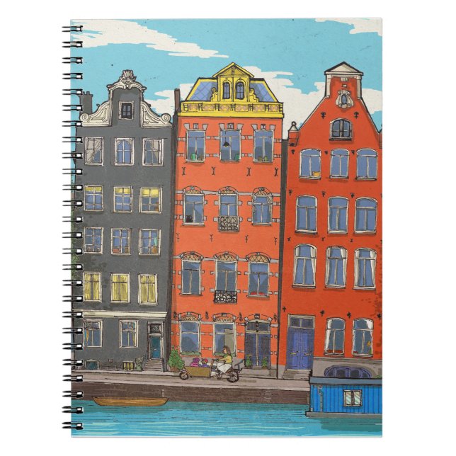 Cuaderno Herengracht Canal Amsterdam Países Bajos (Frente)