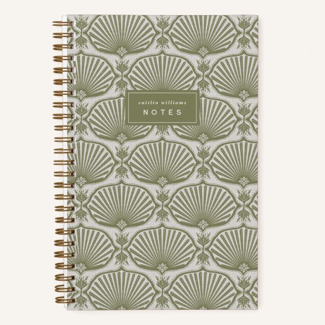 Cuaderno Heritage Olive | Deco Fans Personalized (Anverso)