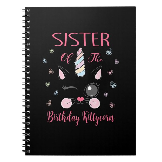 Cuaderno Hermana De La Princesa De Kittycorn Chica Par (Frente)