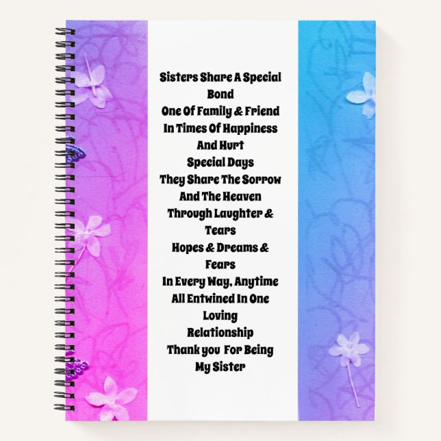 Cuaderno Hermana embellecida (Anverso)