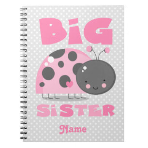 Cuaderno Hermana grande de la mariquita rosada