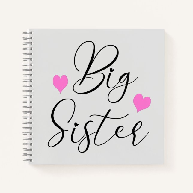 Cuaderno Hermana Mayor Adorable        (Anverso)