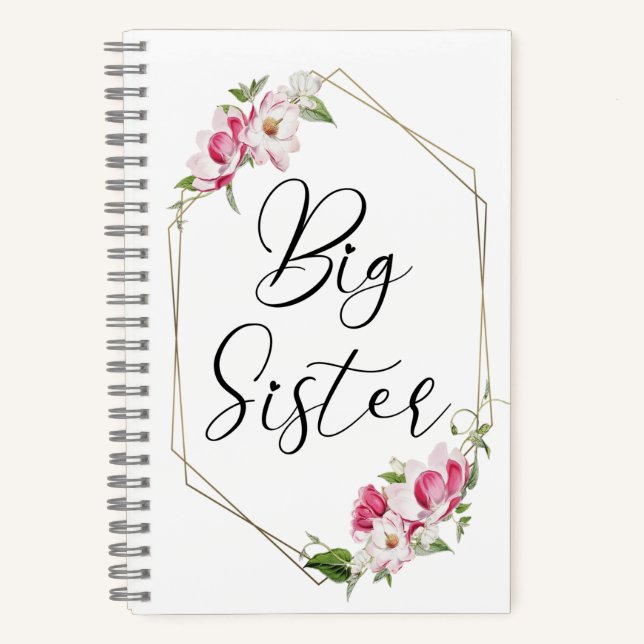 Cuaderno Hermana Mayor Adorable (Anverso)
