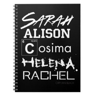 Cuaderno Hermanas huérfanas del club de la copia del negro